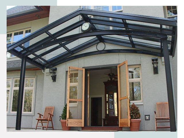 Козырьки металлические в Торжке