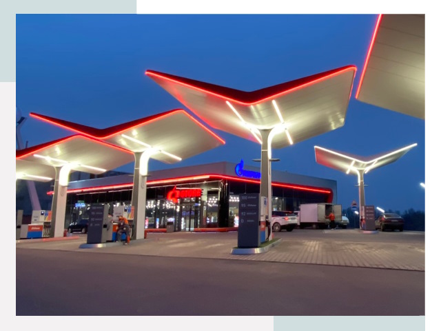 Навесы для АЗС в Торжке